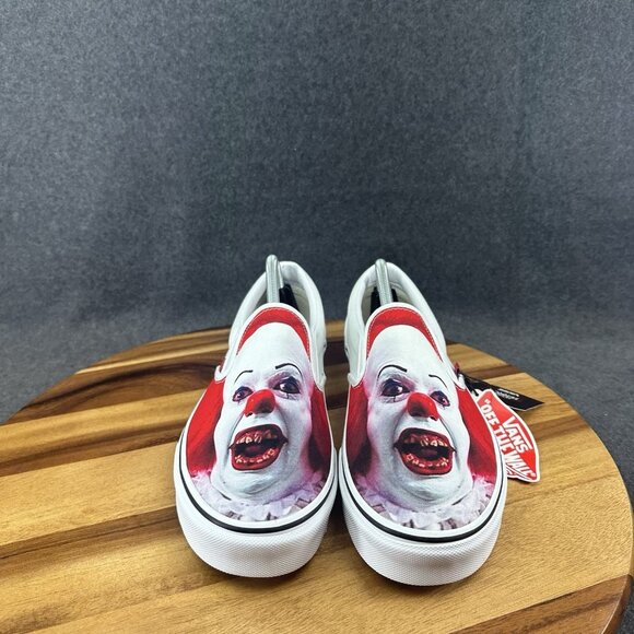 Vans Classic Slip-on X House Of Terror "It Pennywise" 10 Rare - Picture 3 of 12